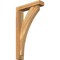 Ekena Millwork Thorton Block Rough Sawn Bracket w/ Offset Brace, Western Red Cedar, 4"W x 16"D x 28"H BKT0402X16X28THR05RWR - alternate 1